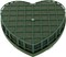 Wet Floral Foam Heart Shaped Flower Foam with Suction Cup Tray for Wedding Centerpiece Party Decoration DIY Flower Arrangement Size S
